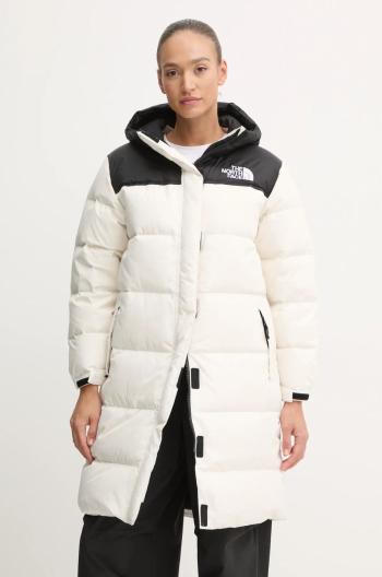 Péřová bunda The North Face Nuptse dámská, béžová barva, zimní, NF0A832KROU1