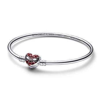 Pandora Pevný stříbrný náramek Spider-Man 592324C01 17 cm