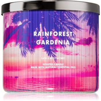 Bath & Body Works Rainforest Gardenia vonná svíčka 411 g