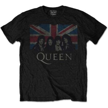 Queen tričko Vintage Union Jack Čierna 11 – 12 rokov