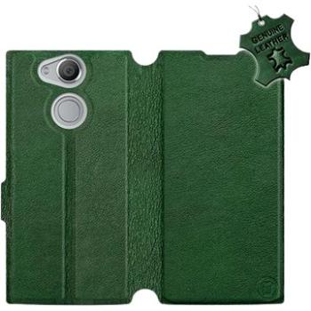 Flip pouzdro na mobil Sony Xperia XA2 - Zelené - kožené -   Green Leather (5903226527618)