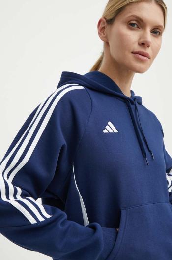 Tréninková mikina adidas Performance Tiro 24 tmavomodrá barva, s kapucí, s aplikací, IR7507