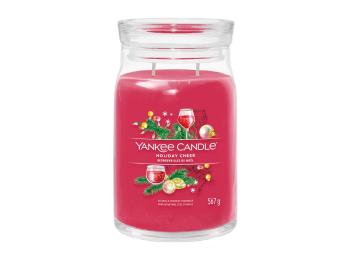 Yankee Candle Aromatická svíčka Signature sklo velké Holiday Cheer 567 g