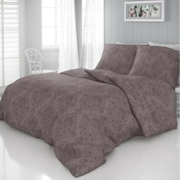 Lenjerie pat satin Elegance maro, 200 x 200 cm, 2 buc. 70 x 90 cm, 200 x 200 cm, 2 buc. 70 x 90 cm