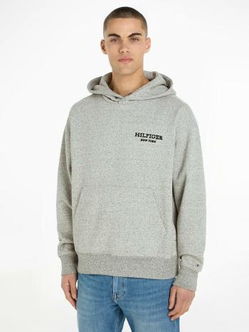 Tommy Hilfiger Monotype Mouline Hoodie Mikina Šedá