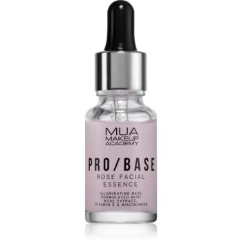 MUA Makeup Academy PRO/BASE Rose rozjasňující podkladová báze pod make-up s výtažkem ze šípkové růže 15 ml