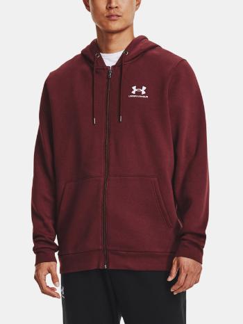 Under Armour UA Essential Fleece FZ Hood Mikina Červená