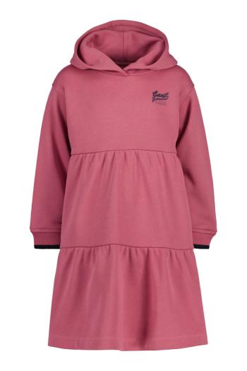 MIKINOVÉ ŠATY GANT TIERED HOODIE DRESS POWDER ROSE