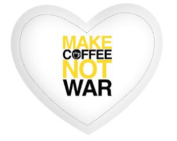 Polštář Srdce MAKE COFFEE