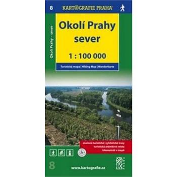 Okolí Prahy Sever 1:100 000: Turistická mapa 8 (978-80-7393-124-7)