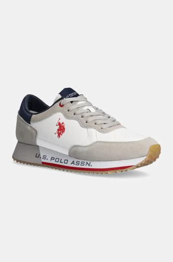 Sneakers boty U.S. Polo Assn. CLEEF bílá barva, CLEEF006M/DUS1