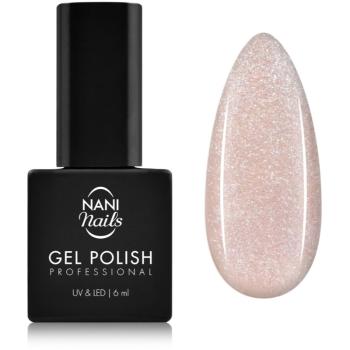 NaniNails NANI Professional gelový lak na nehty odstín Sweet Pink Glitter 6 ml