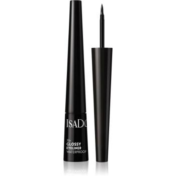 IsaDora Glossy Eyeliner voděodolná oční linka odstín 40 Chrome Black 2,5 ml