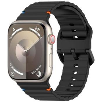 4wrist Řemínek ze silikonu pro Apple Watch 38/40/41 mm - Black