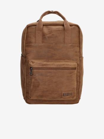 Enrico Benetti Rotterdam 13" Notebook Backpack Camel Batoh Hnědá