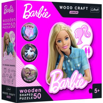 Dřevěné puzzle junior Barbie 50 dílků