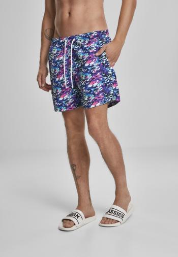 Urban Classics Multicolor Swim Shorts blue/pink - S