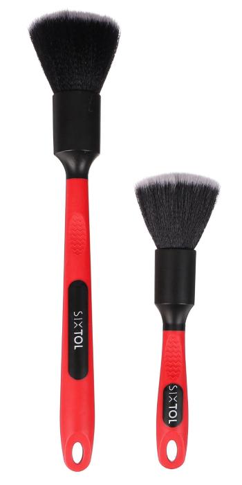 Sada precizních štětců pro čištění auta s ergo rukojetí CAR DETAILING BRUSH 2 PRO, 2ks SIXTOL