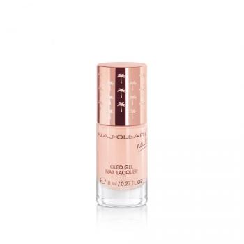 Naj-Oleari Oleo gel Nail Lacquer lak na nehty s gelovým efektem - 06 powder pink 8 ml