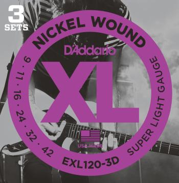 D'Addario EXL120-3D Struny pro elektrickou kytaru