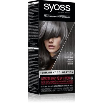 Syoss Color permanentní barva na vlasy odstín 4-15 Popelavý chróm 2x50 ml