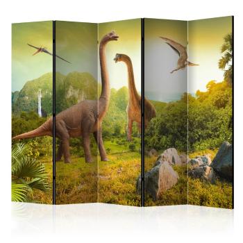 Paraván Dinosaurs Dekorhome 225x172 cm (5-dílný)