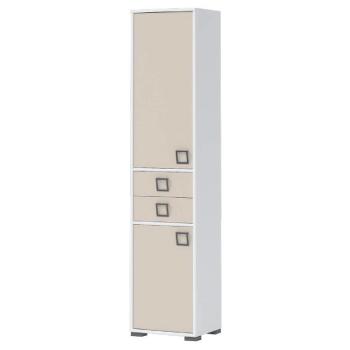 Könyvszekrény Kiki V22-BE/KI-01 white/sand