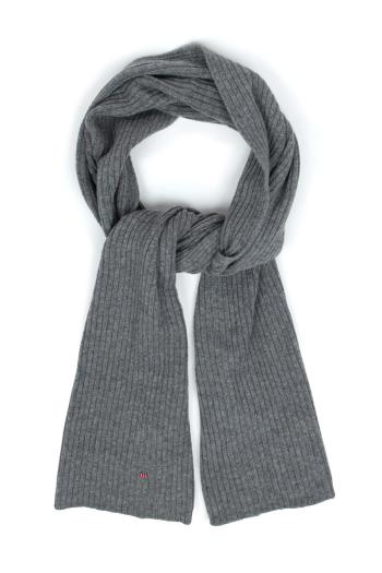 ŠÁLA GANT UNISEX. WOOL KNIT SCARF DARK GREY MELANGE