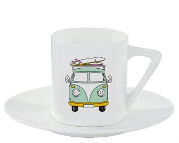 Espresso hrnek s podšálkem 100ml Camper Van