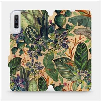 Flip pouzdro na mobil Samsung Galaxy A70 - VP05S Sukulenty (5903516774098)