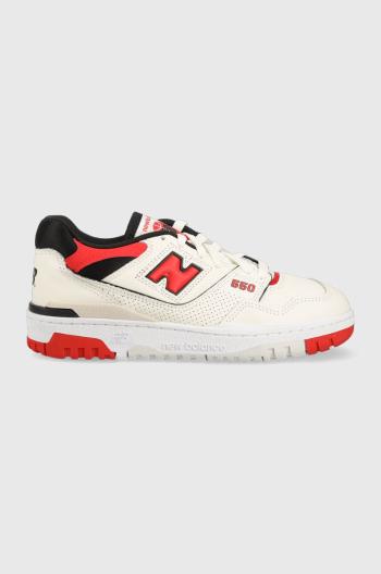 Kožené sneakers boty New Balance BB550VTB béžová barva