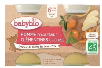 2xBABYBIO Jablko s klementinkami 130 g