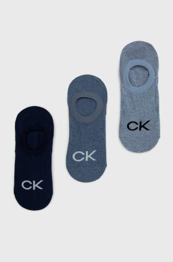 Ponožky Calvin Klein (3-pack) pánské, tmavomodrá barva, 701218723