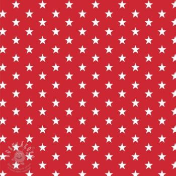 Pamutvászon Petit stars red