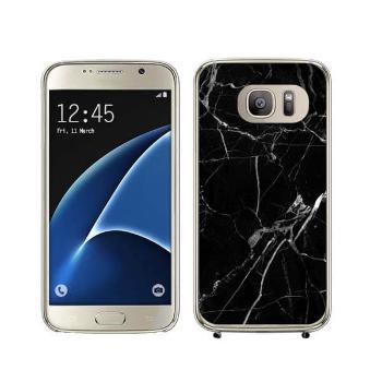 MY ART kryt Samsung Galaxy S7 Edge BLACK MARBLE (142)