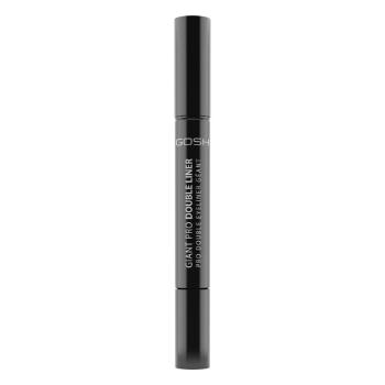 GOSH COPENHAGEN Giant Pro Double Liner  duo kajalová tužka a linka ve fixu - 001 Black