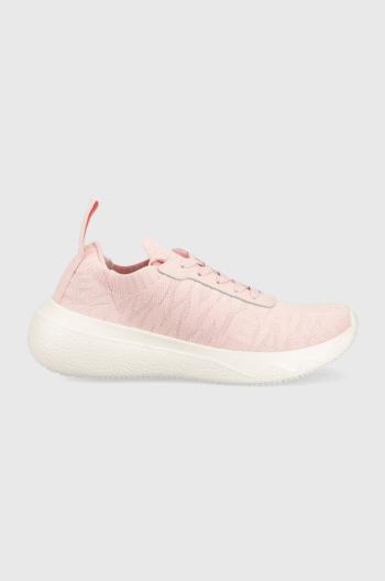 Sneakers boty Tommy Jeans FLEXI WMN JACQUARD růžová barva, EN0EN02142