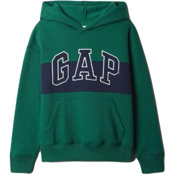 GAP V-FALL FASH LOGO Chlapecká mikina, zelená, velikost