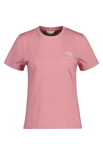 TRIČKO GANT REG TONAL SHIELD SS T-SHIRT CALIFORNIA PINK MELANGE