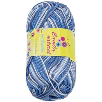 Bellatex s.r.o. Příze Camila multicolor 50g - 9159 bílá,  modrá, šedá (8221)