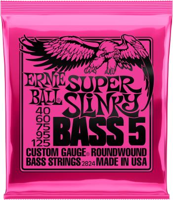 Ernie Ball 2824 Super Slinky Nickel Wound 5-String Electric Bass 40-12