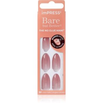 KISS imPRESS Bare but Better umělé nehty samolepicí Serenity 30 ks