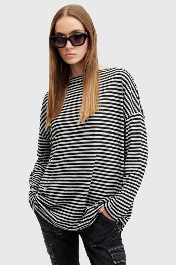 Halenka AllSaints RITA STRIPE TEE dámská, bílá barva, vzorovaná, W003JY