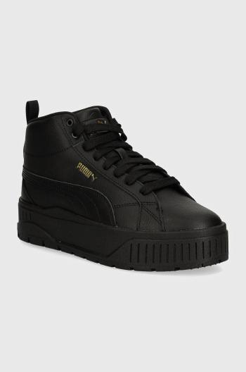 Kožené sneakers boty Puma Karmen II Mid černá barva, 397459