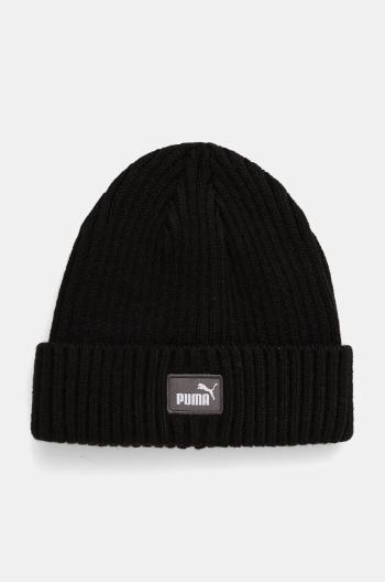 Dětská čepice Puma Classic Cuff Beanie černá barva, z tenké pleteniny, 258940