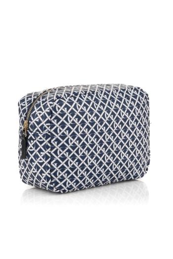 KOSMETICKÁ TAŠKA GANT D1. MONOGRAM PRINT WASH BAG EVENING BLUE