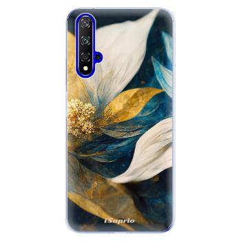 Odolné silikonové pouzdro iSaprio - Gold Petals - Huawei Honor 20