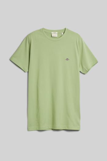 TRIČKO GANT SLIM PIQUE SS T-SHIRT MILKY MATCHA