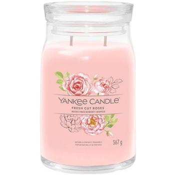 YANKEE CANDLE Signature sklo 2 knoty Fresh Cut Roses 567 g (5038581129334)