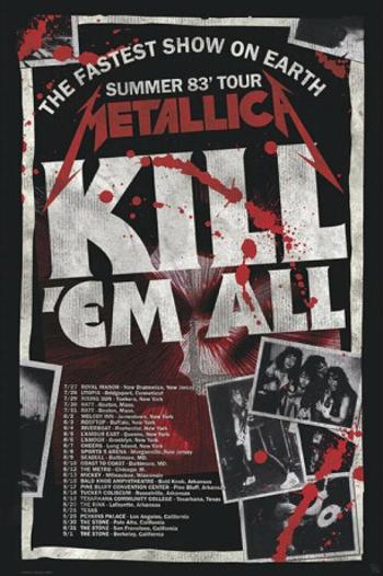 Plakát Metallica - Kill 'Em All 83 Tour